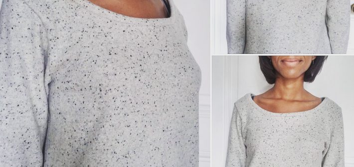 Sweat gris en laine