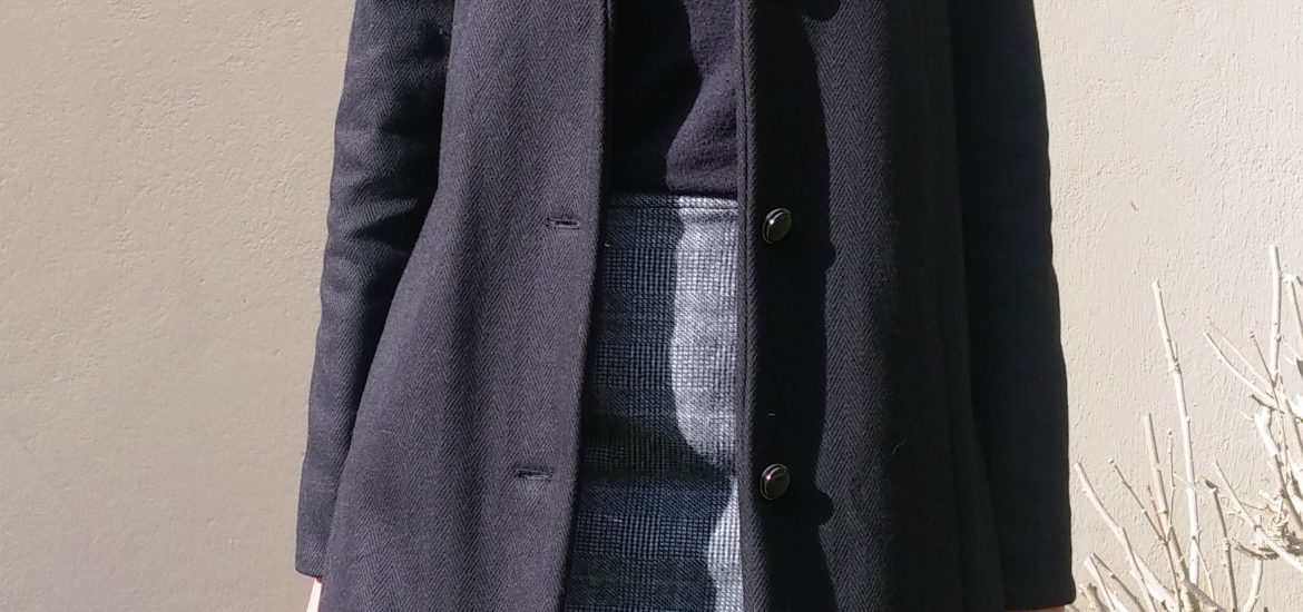 Manteau en laine porté