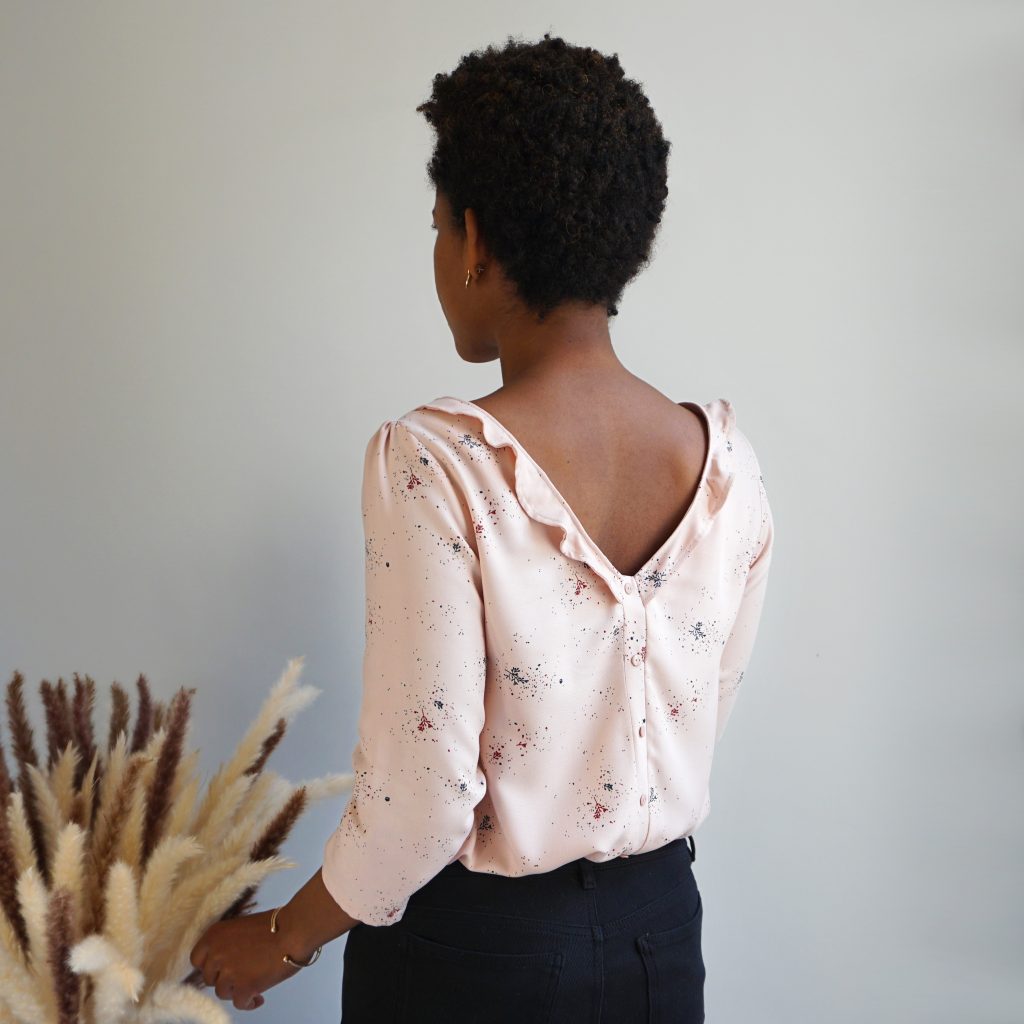 Blouse Scarlett en viscose - Dos à volants