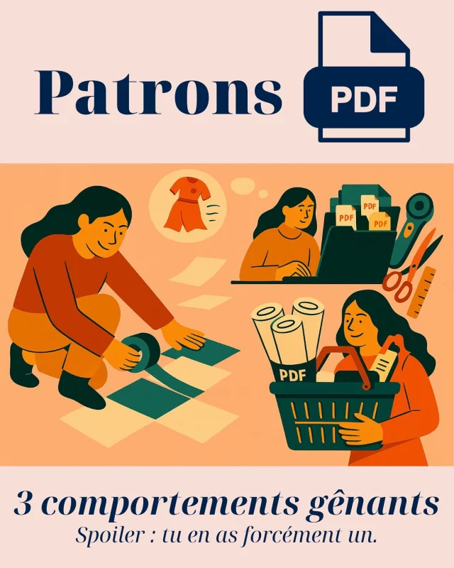 Tu fais quoi avec tes patrons PDF ? Scotcheuse du dimanche ? Archiviste de l’extrême ? Panier-addict ?

👀 Swipe pour savoir si tu es coupable d’un comportement gênant (ou des trois).

Et si tu veux rire encore plus fort → Couture & Préjugés t’attend dans ma boutique 💥

#patronpdf #coutureaddict #couturière #humourcouture #coutureetpréjugés #patroncouture #teamcouture #couturelife #leslubiesdecadia