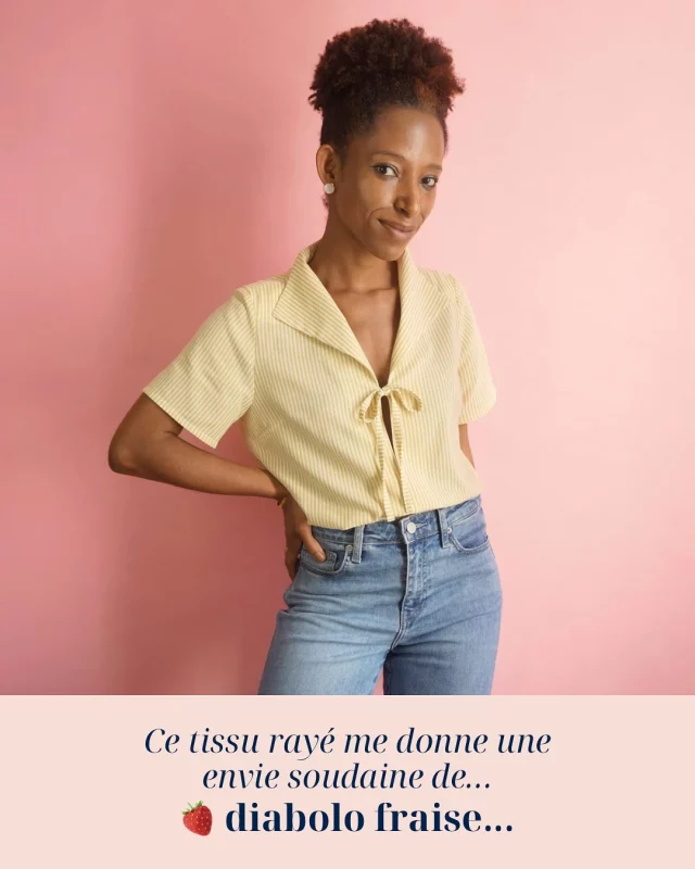 Un tissu rayé, un col rétro, un petit nœud… et l’illusion d’être en vacances 😎
Le patron Miramar est dispo en PDF et en pochette, du 34 au 52.
Vous avez déjà une idée du tissu que vous allez choisir ? 👀

🇬🇧 A striped fabric, a retro collar, a little bow… and suddenly, it feels like vacation.
The Miramar pattern is available from size 34 to 52, in PDF and printed version.
Got a fabric in mind already? 👀

#leslubiesdecadia #lldcmiramar #couturefacile #couturedebutant #sewingbeginner #isewmyownclothes #sewinglife #faitparmesdixdoigts #vintagesewing #couturevintage